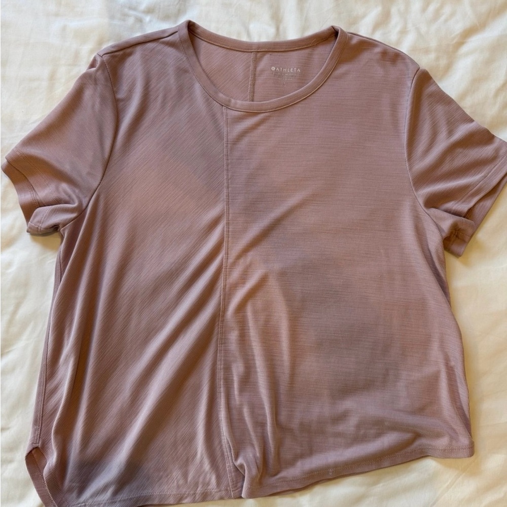 Athleta Relaxed Women’s Tee Large in Smoked Mauve